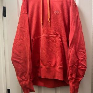 Nike Men's Red Hoodie Sweater